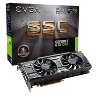 EVGA GeForce GTX 1060 SC GAMING, ACX 2.0 (Single Fan), 6GB GDDR5, DX12 OSD Support (PXOC), 06G-P4-61