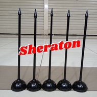 Wooden table pole table flag pole single flag pole