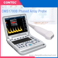 CONTEC CMS1700B Color Doppler Ultrasonic Diagnostic CF Cardiac Ultrasound Scanner Machine USG Phased