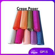 CREPE PAPER / 2.5METER / KERTAS CREPE PAPER / CREPE PAPER POINTED / GP15