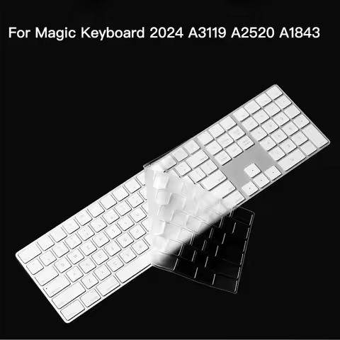 Keyboard Protector film For Apple Magic Keyboard USB-C 2024 A3119 A2520 A1843 US Layout with Numeric