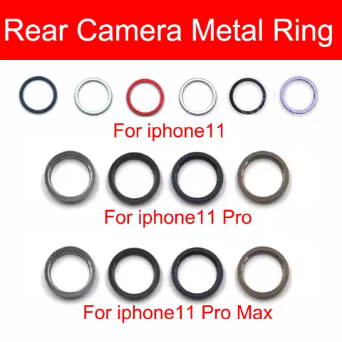 Rear Camera Outside Metal Ring Frame Cover For iphone 11 11 Pro 11Pro MAX Back Main Camera Ring Beze