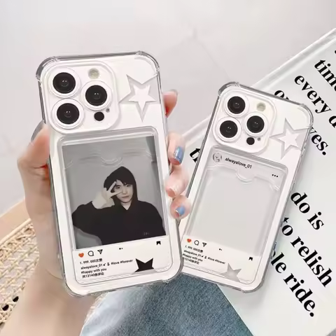 Cute Flash Star Case For VIVO Y04 Y20 Y21 Y15S Y02S Y02 Y02T Y35 Y17S Y33T Y21S Y19S Y100 Y28 Y36 V4