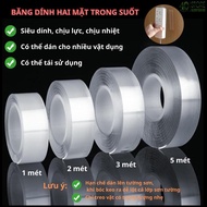 Nano Transparent Double-Sided Adhesive Tape Super Adhesive Double-Sided Adhesive Tape 2cm*3m Reusabl