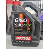 Motul 8100 x-clean EFB 5/30 100% synthetic 5L