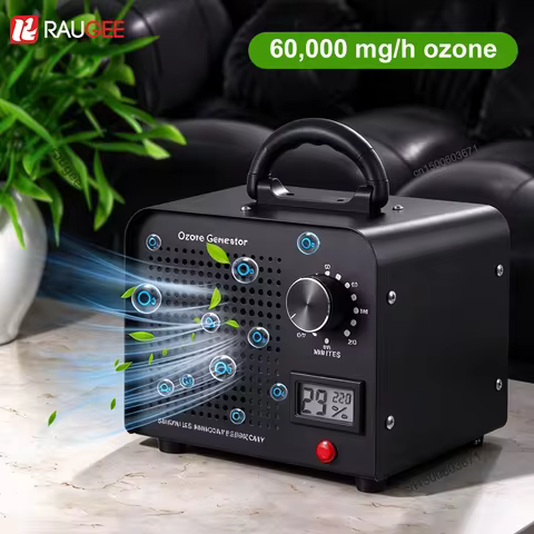 Ozone Generator Air Purifier Deodorizer Air Ionizer Ozone Odor Eliminator for Home Office Pet 60000m