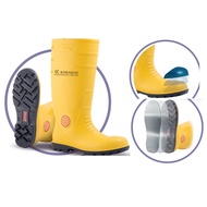 PRE-ORDER -Waterproof Work Boots M808A MSTC 400mm Steel Toe Cap - Korakoh Brand YELLOW/BLACK & BLACK