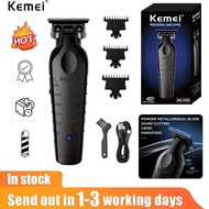 Kemei ที่โกนหนวดไร้สายช่างตัดผม2299 0มม. ปัตตาเลี่ยนแกะสลักแบบเจาะไฟฟ้าแบบมืออาชีพ