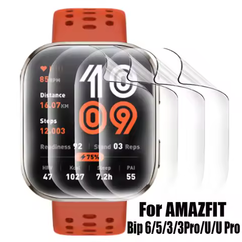 Screen Protector Film For Amazfit Bip6 Bip5 Bip3 Pro Bip U Pro Soft TPU Hydrogel Clear Film for Huam