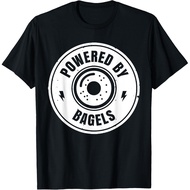 Powered By Bagels | Bagel Lover Shirt | Cute Bagel T-Shirt