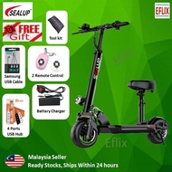 🔥2023 New Upgraded Model🔥 SEALUP Q8 LCD Display Waterproof Foldable Electric Scooter 36v400w E-Bike 10 Inch Tyre 45KM Basikal Elektrik Dewasa