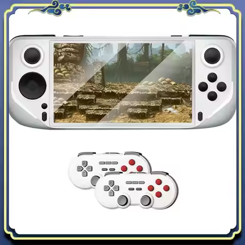 E6 Handheld Game Console With Dual 2.4G Wireless Controller 32GB 6000+Games Support For GBA GBC PSP 