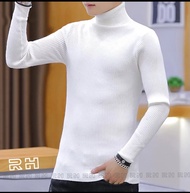 baju rajut pria kerah tinggi salur/turtle neck pria/baju sweater rajut pria terbaru/switer pria best