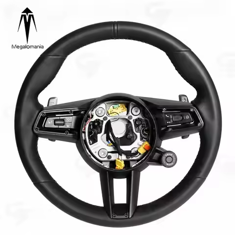Leather Steering Wheel for Porsche Carrera S Carrera 4/4S Turbo S GT3 RS 911 R 718 S GTS 4.0 Spyder 