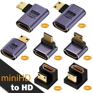 1PCS Mini HDMI Male to HDMI 2.1 Female 360 U-shaped Adapter 4K 8K 60Hz Extender Gaming TV Projector 