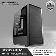 Tecware Nexus AIR TG , ATX, 4 x 12cm non LED fan, Slide in TG Side Panel