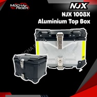 NJX ACE 1008X Aluminium Top Box 45L 55L 65L Motorcycle Storage Box With Plate Lock