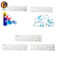 [prettyia] Diamond Sizer Shape Guide 20x5cm Ring Diamond Size and Shape Comparison Tool