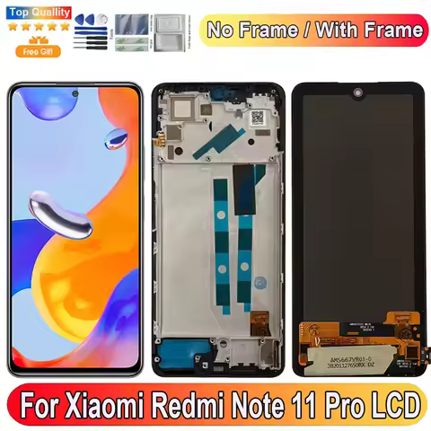 6.67''For Xiaomi Redmi Note 11 Pro LCD Display Screen Touch Panel Digitizer Replacement Parts Screen