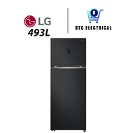 LG 493L Top Freezer Fridge GN-B452PQBK in Essence Matt Black Inverter Refrigerator