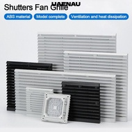 UAENAU Shutters Fan Grille, ABS Without Fan Cabinet Ventilation Filter, White Fan Filter