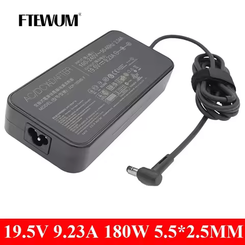 Laptop Adapter 19.5V 9.23A 5.5*2.5mm 180W Power Supply For MSI GE72VR GS63VR WS63VR GS43VR GT60 GT70