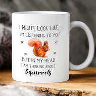 hydro fresh tumbler 1pc, Funny Squirrel Coffee Mug, Ceramic Mug Double-sided Design, Squirrel Gift,