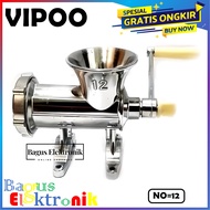 Penggiling Daging Besi Manual no 12  / Penggiling Bumbu TERSEDIA JUGA Penggiling daging serbaguna/gi
