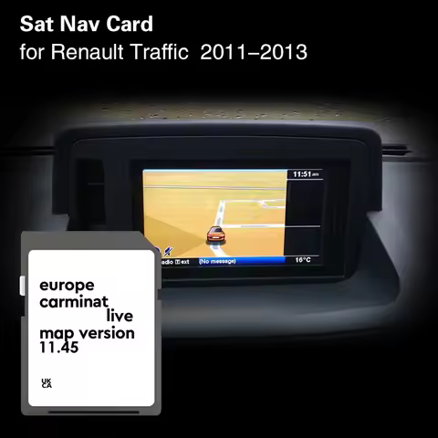 Carminat Live 11.45 Europe for Renault Traffic 2011 2012 2013 Map Coverage Denmark Poland Serbia SD 