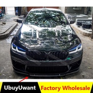 On sale For BMW M5 F90 2021+ ST Style Carbon Fiber Car Front Spoilers Improve Vehicle Stability Bump