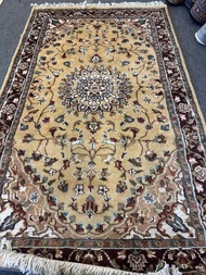 Oriental Carpet 5x3 ft – Handmade Hand-Knotted Rug Silk & Wool Thick Pile Premium Pakistani Carpet