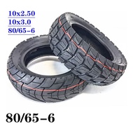 10 Inch Tubeless Electric Scooter Tire,80/65-6 Tire,10X3.0-6 E-Bike Explosion-Proof Rubber Tires