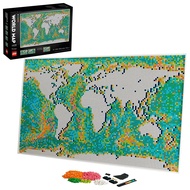 LEGO Art World Map 31203 Building Toy Meaningful Collectible Wall Art for DIY and Map Enthusiasts Ne