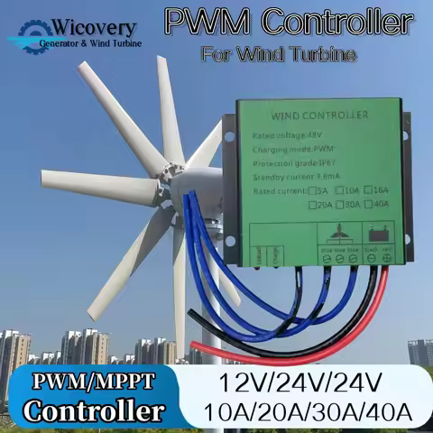 3000W 5000W 48V MPPT PMW Wind Solar PWM Charge Controller Wind Turbine Generator 5KW Solar Panel For