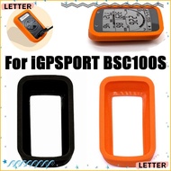 LETTER1 Speedometer Silicone , Shockproof Non-slip Bike Computer Protective Cover, Durable Soft Cycling Odometer  for IGPSPORT BSC100S iGS100S Bike Accessories