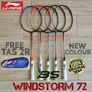 BADMINTON RACKET ORIGINAL WINDSTORM 72lining