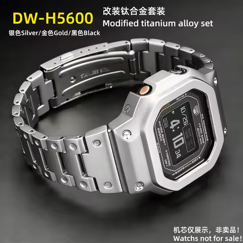 DW-H5600 Titanium Alloy Case Bracelet For Casio G-SHOCK G-SQUAD DW-H5600 Mod Kit Metal Kit Bezel Str
