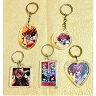 Fairy tail mica anime keychain with 2 different photos/fairy tall keychain