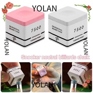 YOLANDAGOODS Snooker Neutral Pool Chalk, Non-slip Square TP7500 Billiard Chalk, Professional Fine Po