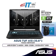 Asus TUF A15 FA506I-CBHN122W 15.6" FHD Gaming Laptop (AMD Ryzen™ 5 4600H | 8GB | 512GB SSD | GeForce RTX™3050)