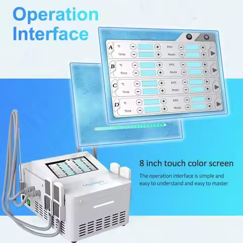 Newest Cryo Cryolipolysis Ems Muscle Stimulator Cryotherapy Freezing Body Slimming Vacuum Therapy Ma