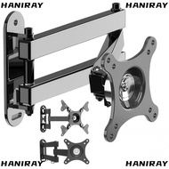 HANIRAY LCD Monitor Bracket, Wall Mount Rotatable Computer Bracket, Universal 10-37in Sturdy Extenda