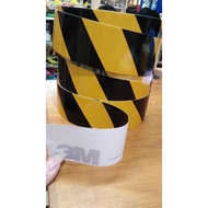 Reflective Sticker3m 1" X 45 M-Scotchlite 610 Yellow Black3m