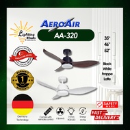 (SG CHEAPEST INSTALLATION)AEROAIR Ceiling Fan AA320/ABS Blade/DC motor/6 speeds/Reversible/24W 3tone