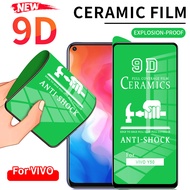 9D ฟิล์มเซรามิค แบบกาวเต็มจอ for Vivo V25 V25e Y16 V21 V21e V23e V19 Neo X60 X21 V15 V17 V11 S1 V20 Pro Y51 2020 Y11 Y12 Y12i Y15 Y17 U10 Y19 Y91 Y91i Y93 Y95 Y91C Y81 Y81i Y30 Y30i Y50 Y20 Y20i Y20s ฟิล์มกระจก หน