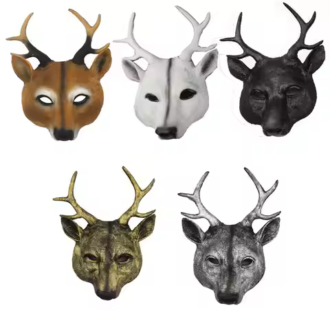 Anime Cosplay Pros Christmas Cosplay Pros Cosplay Prom Props Deer Head Mask Kabuki Kitsune Mask Anim