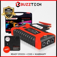 BuzzTech 99800mAh 12V Car Jumper Car Tyre Air Pump Starter Booster Portable USB Charger Car Emergenc