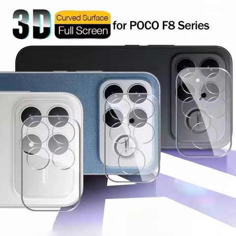 1-5PCS 3D Tempered Glass Camera Cover For Xiaomi POCO F8 Ultra POCOF8 Pro F8Ultra F8Pro 5G Rear HD 9
