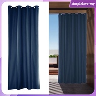 [SimpleloveMY] Patio Curtain Outdoor Drape Heat Insulated for Gazebo Pergola Canopy Gray 54x84"