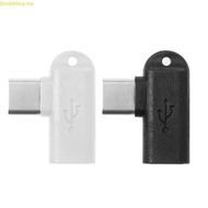 Doublebuy 2 5cm 0 98in Professional 90 Degree Micro USB Female to Type C Male Adapter for Charge Con